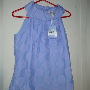 Sail to Sable Light Blue Textured Blouse